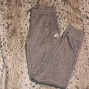Grey adidas joggers